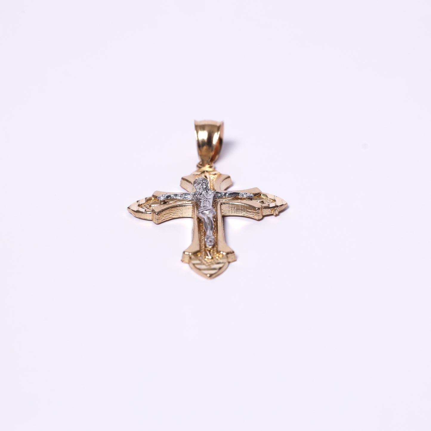 Diamond Cut Crucifix Pendant