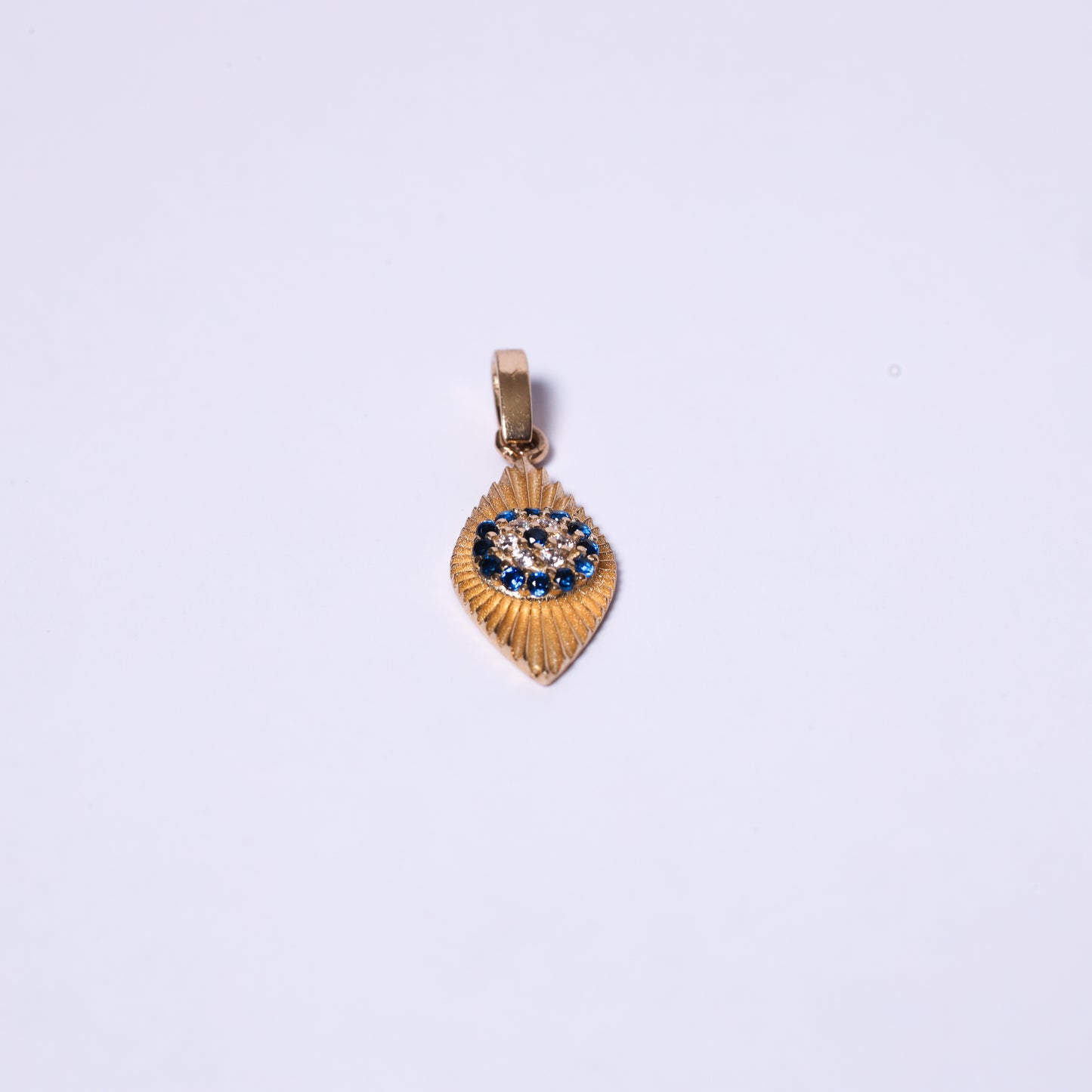 Starburst Evil Eye Diamond Charm