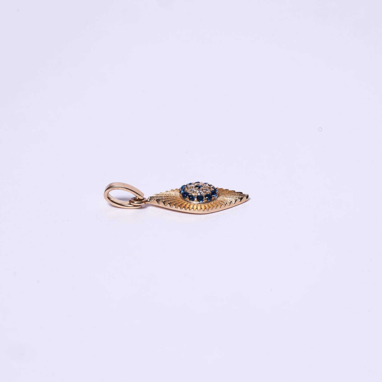 Starburst Evil Eye Diamond Charm