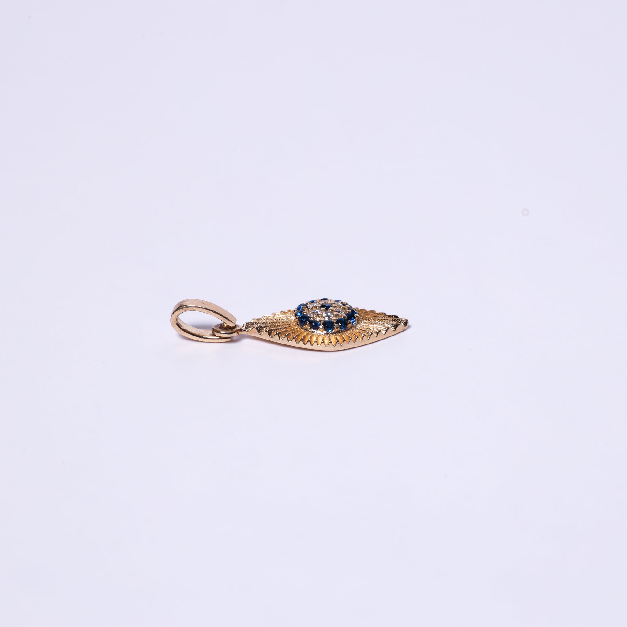 Starburst Evil Eye Diamond Charm