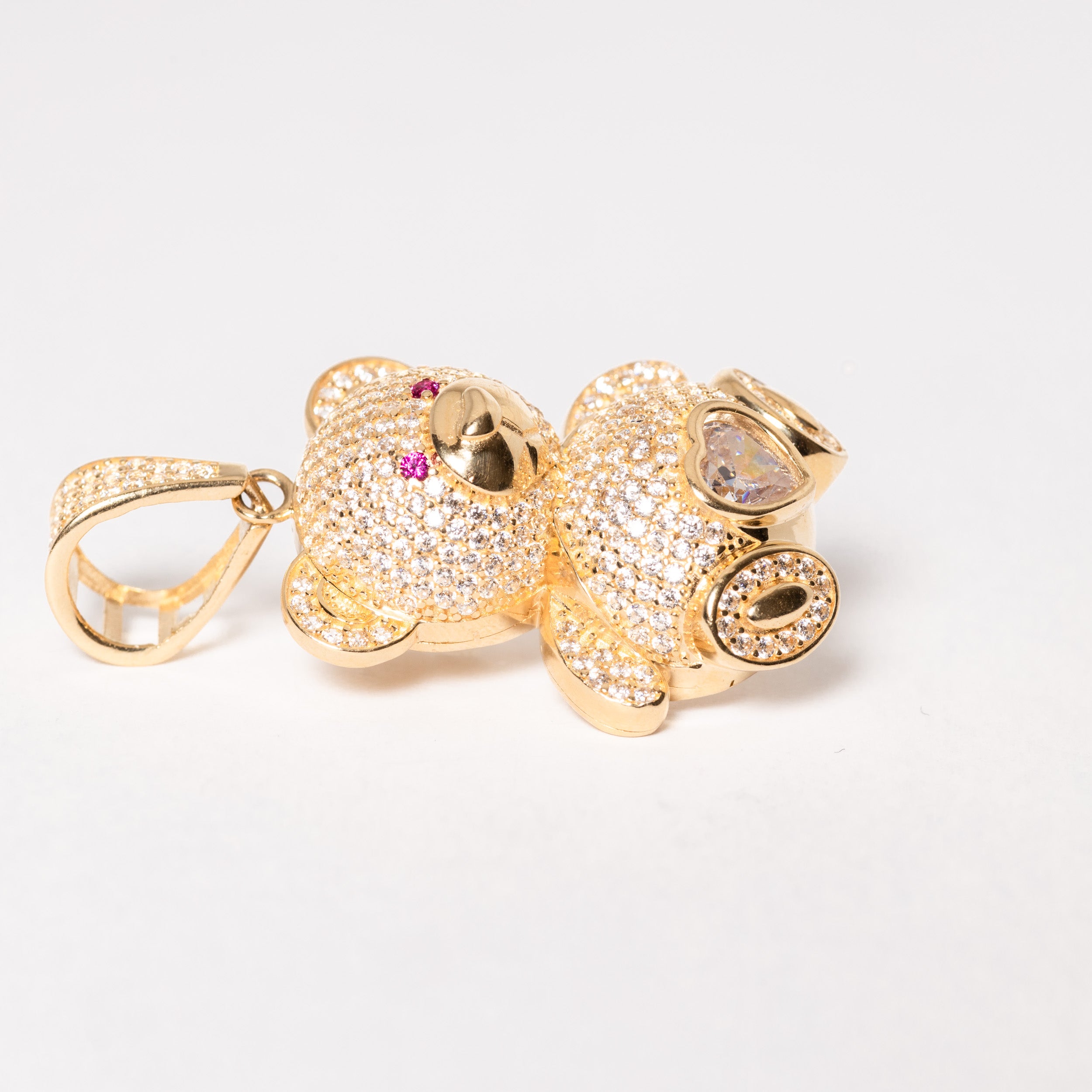 Gold Teddy Bear Pendant