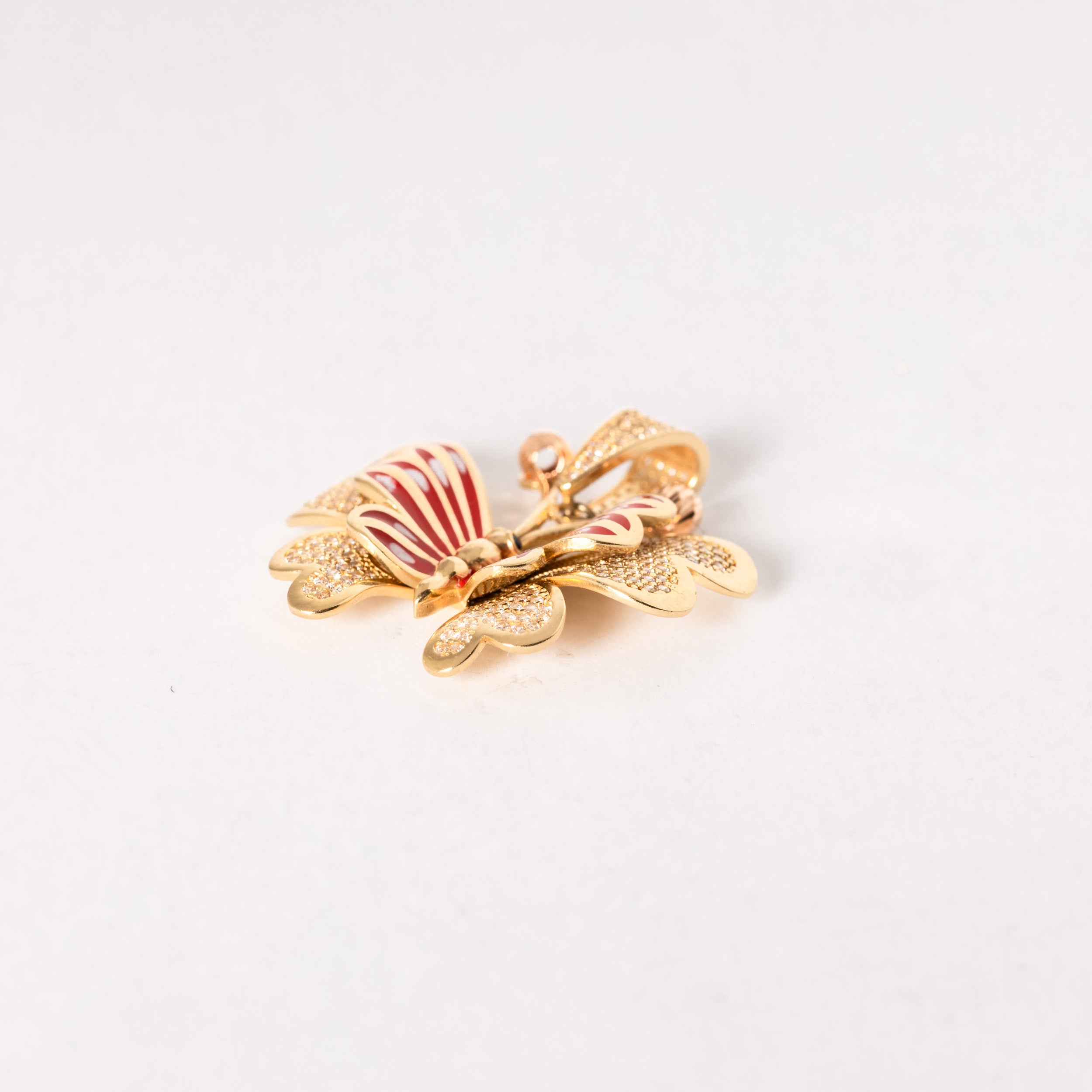 Yellow Gold Butterfly Charm