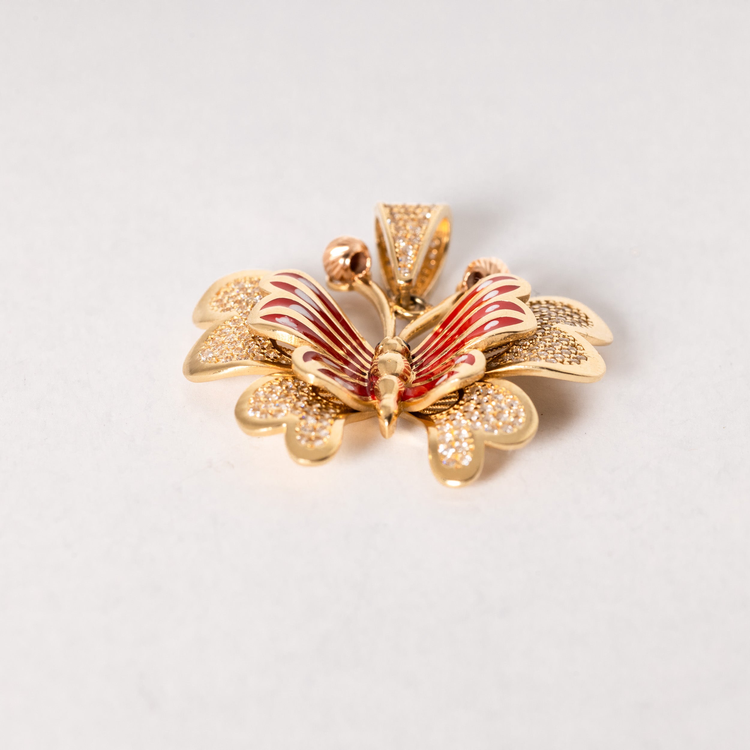 Yellow Gold Butterfly Charm