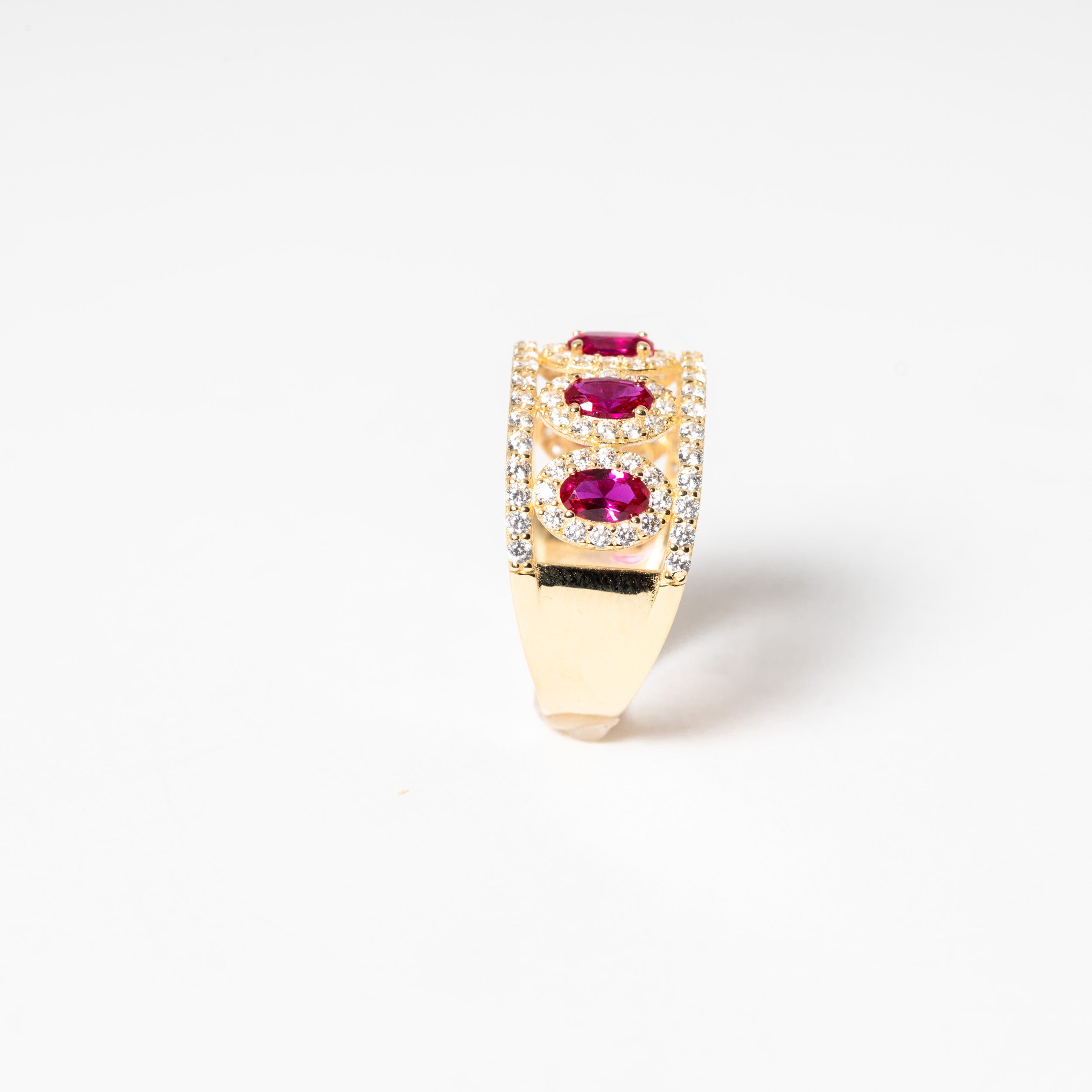 Red Garnet Eternity Band