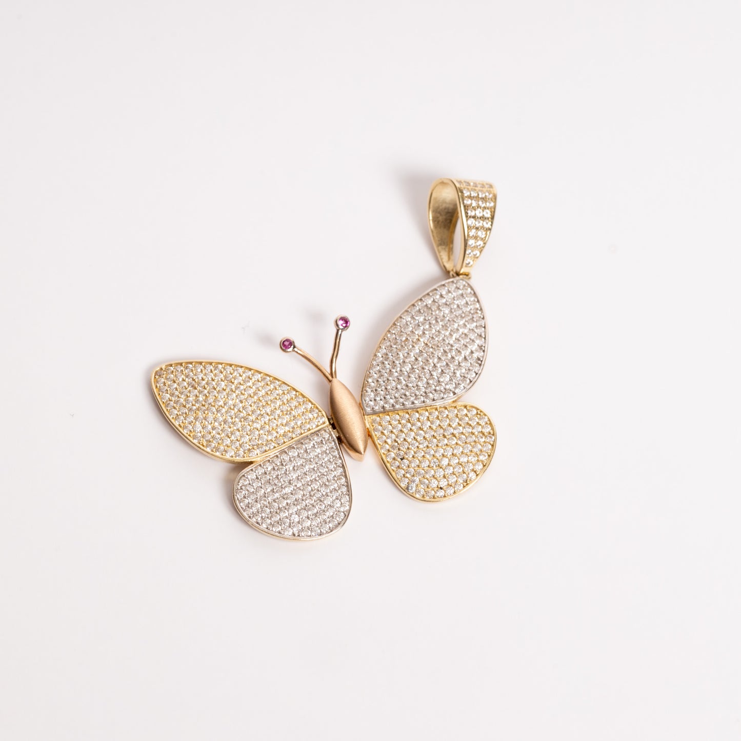 Two Tone Butterfly Pendant