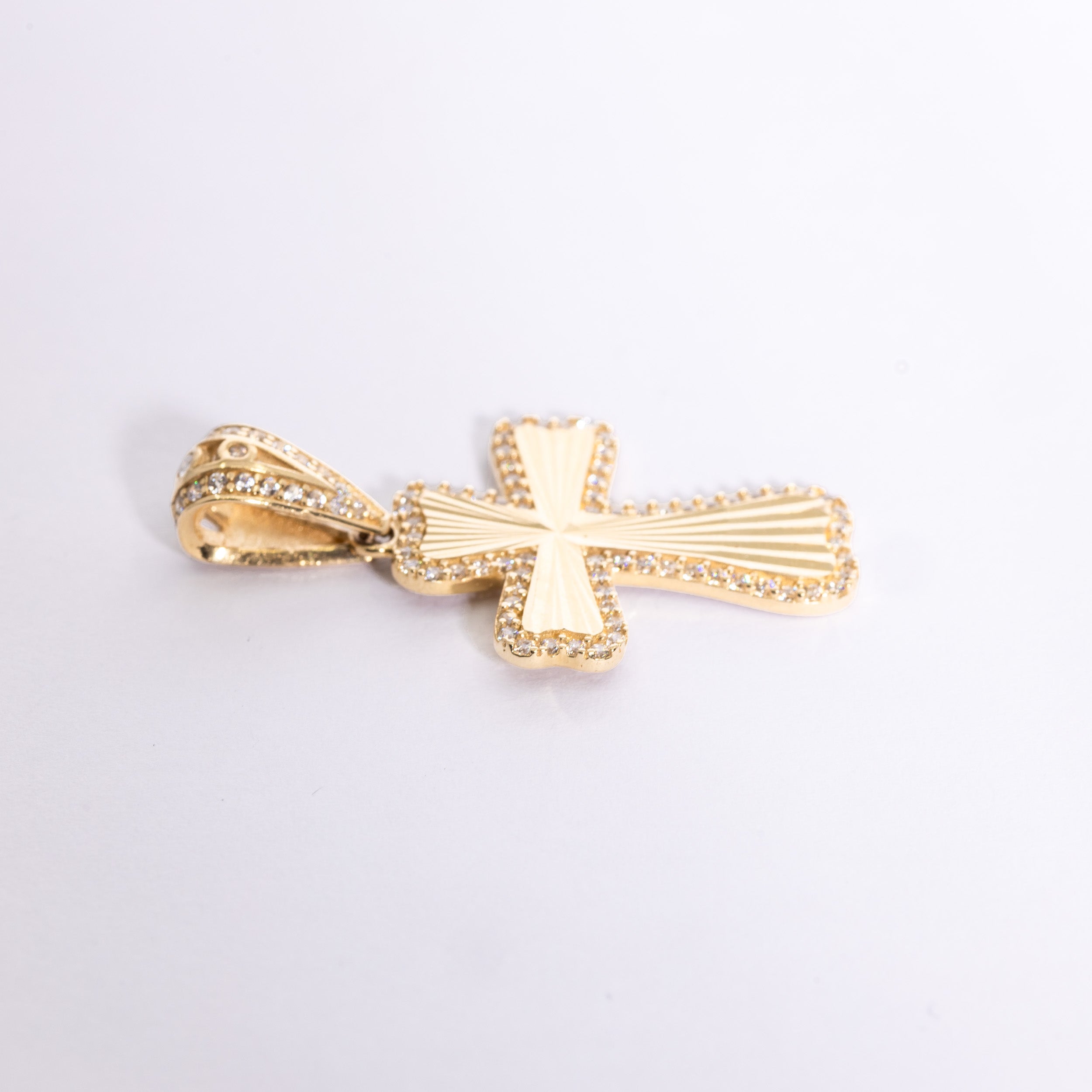 Small Zirconia Stone Cross