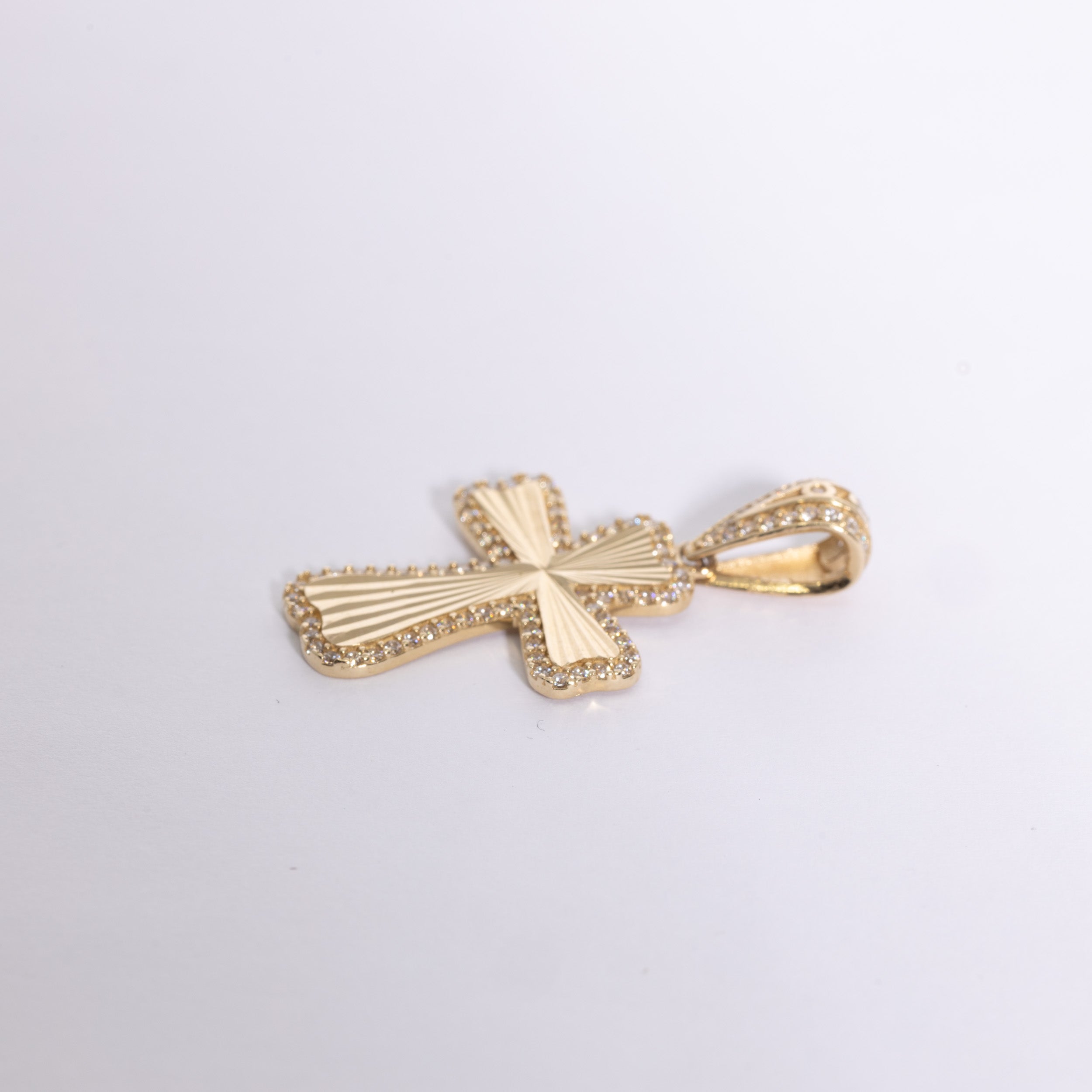 Small Zirconia Stone Cross