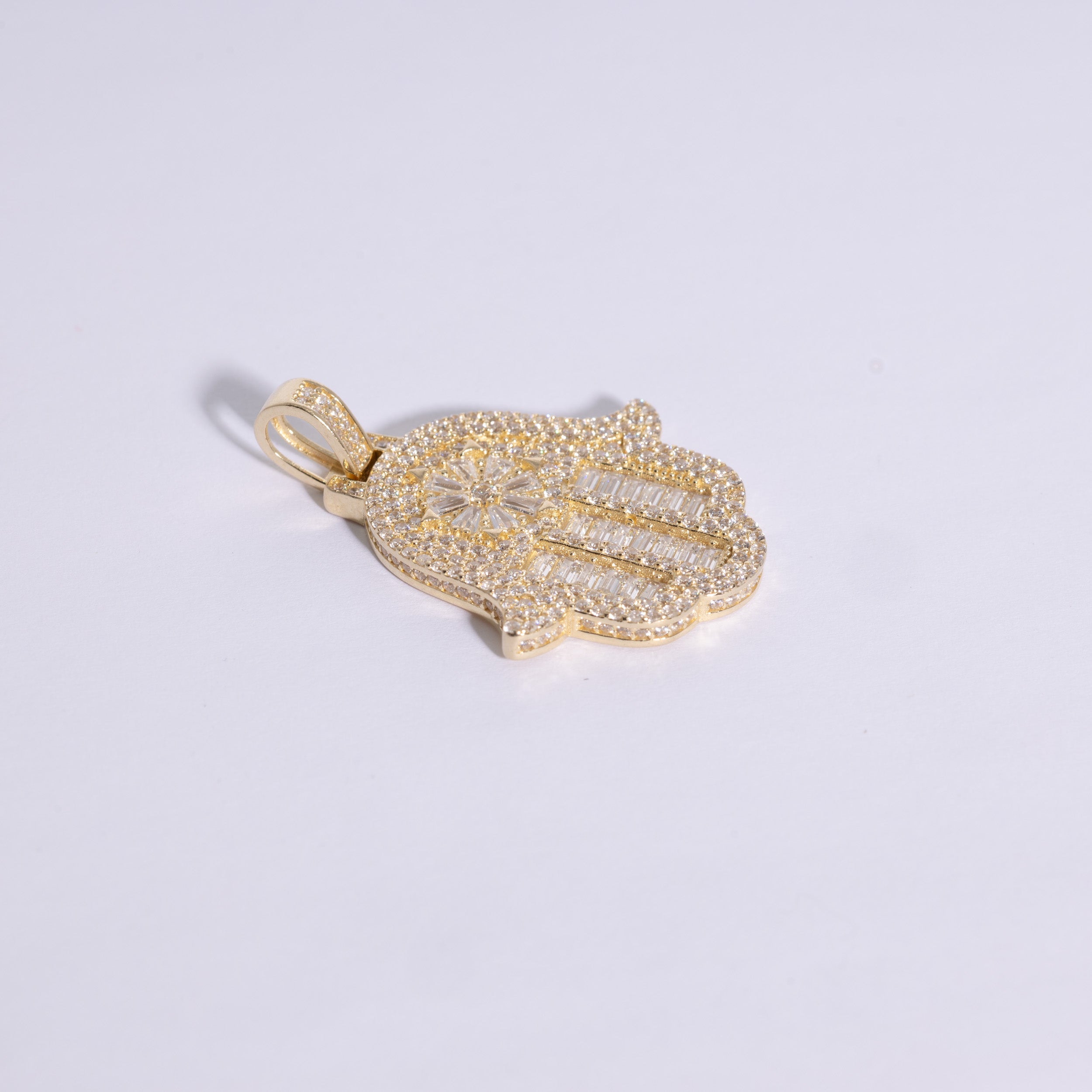 Hamsa Hand Zirconia Stone