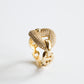 Yellow Gold Pave CZ Ring
