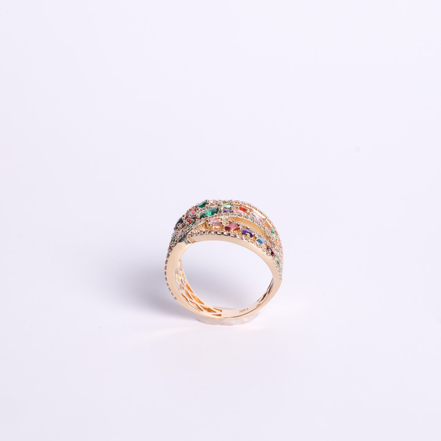 Multicolor Gold ring