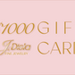$1000 Gift Card for Fine Jewelry • J Disla