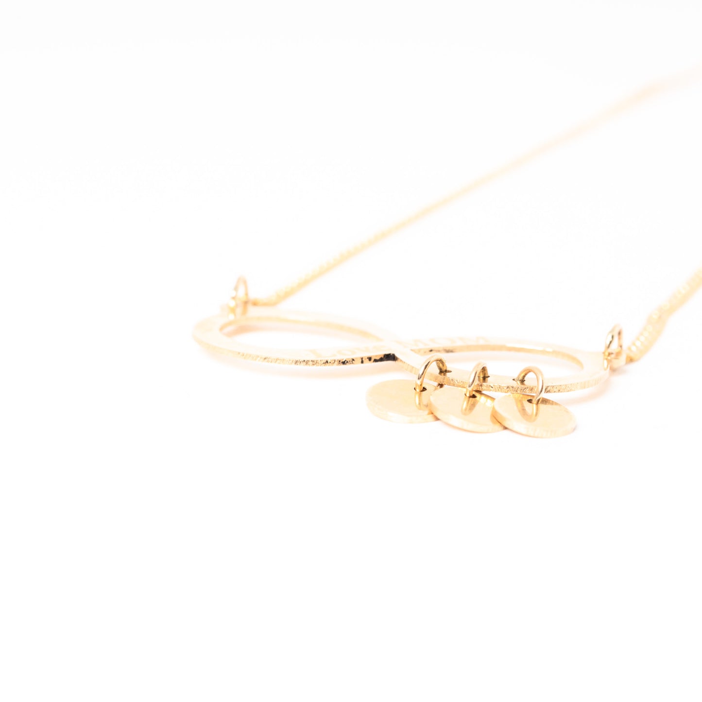 Infinity Dainty engrave necklace