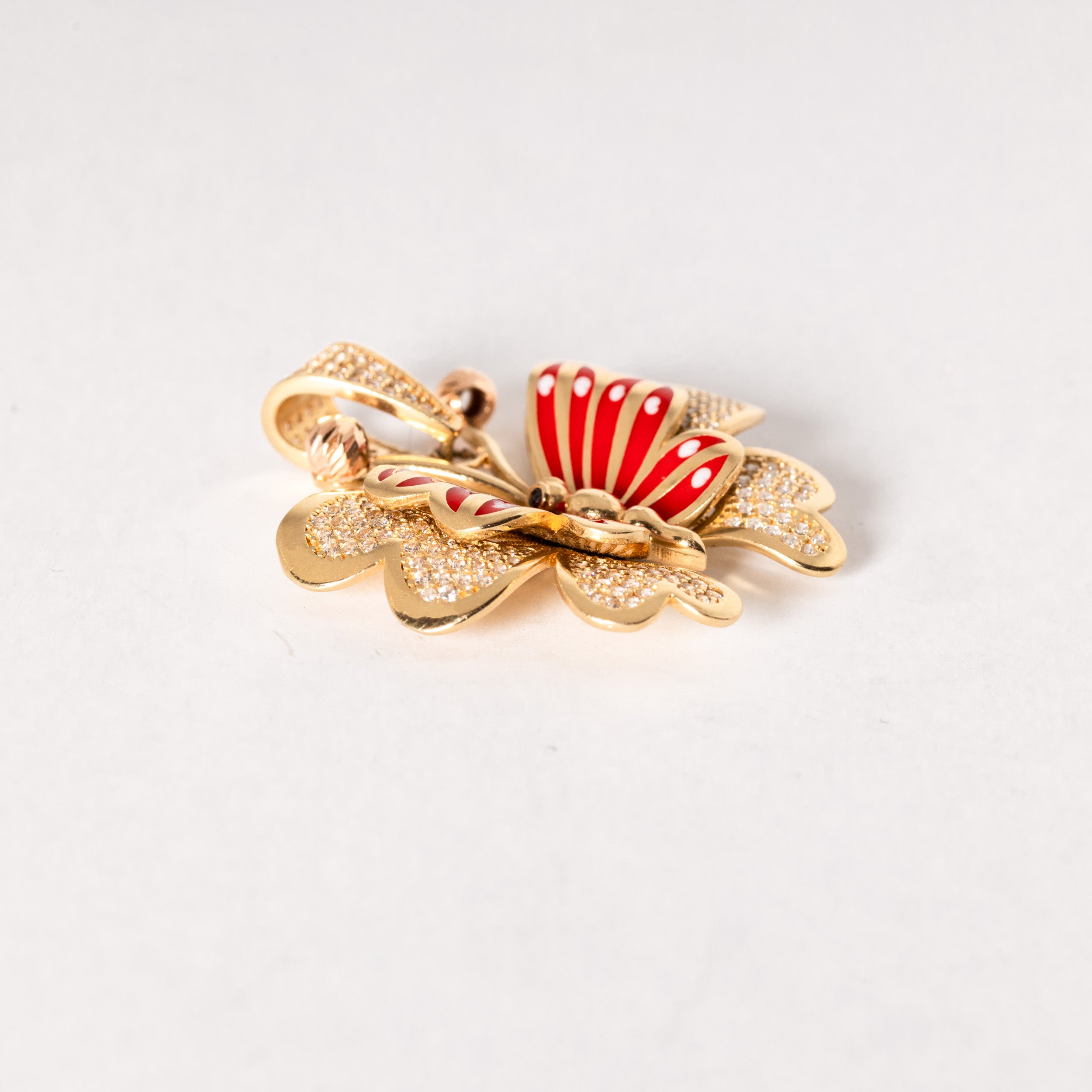 Yellow Gold Butterfly Charm