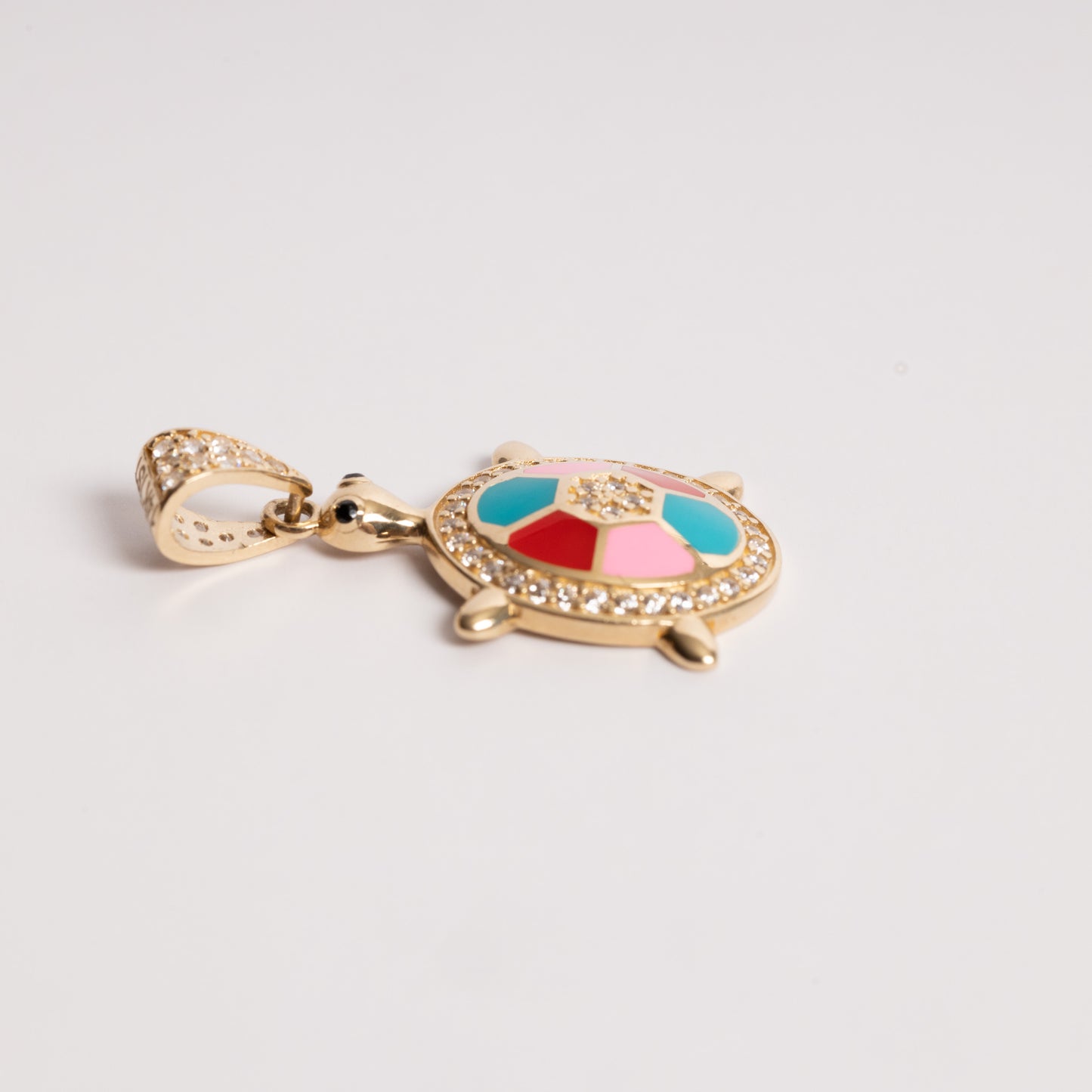 Fancy multi Color Turtle Charm Animal Pendant