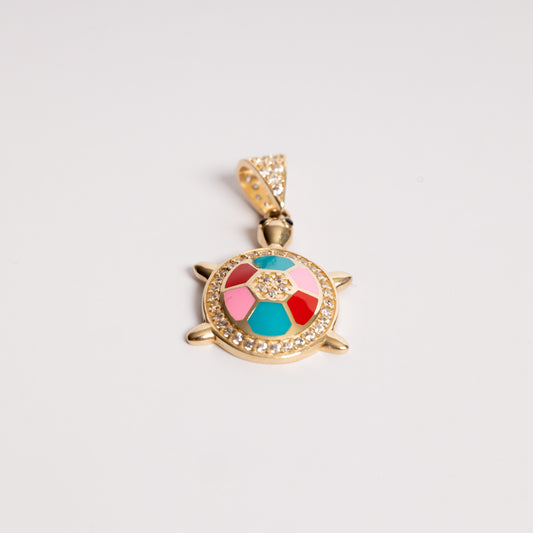 Fancy multi Color Turtle Charm Animal Pendant