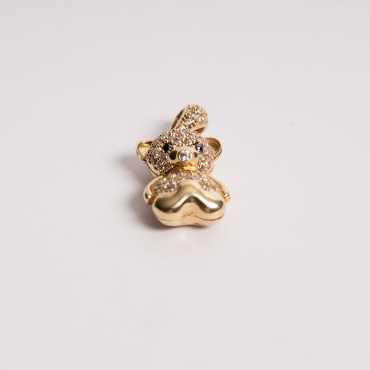 Teddy Bear Solid Yellow Gold