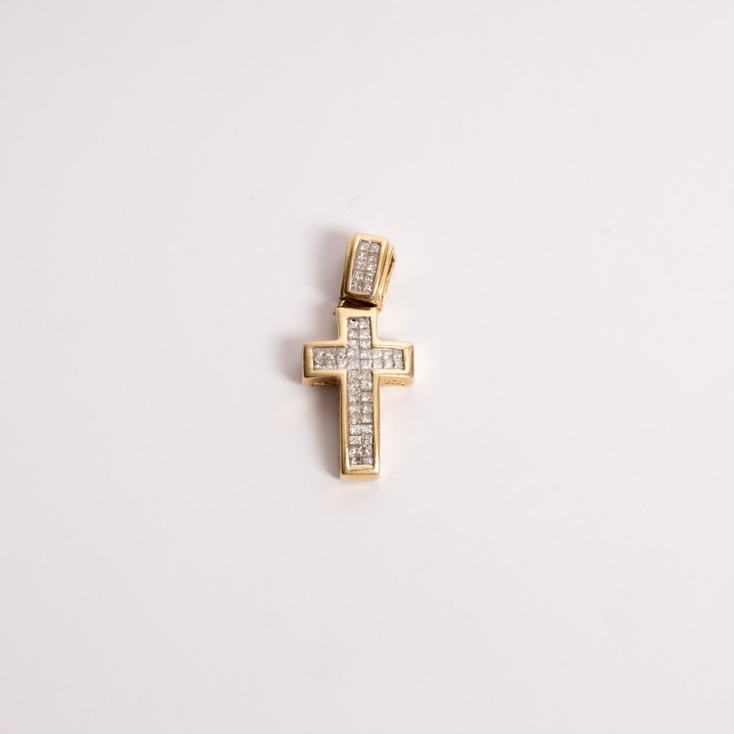 Yellow Gold Diamond Cross