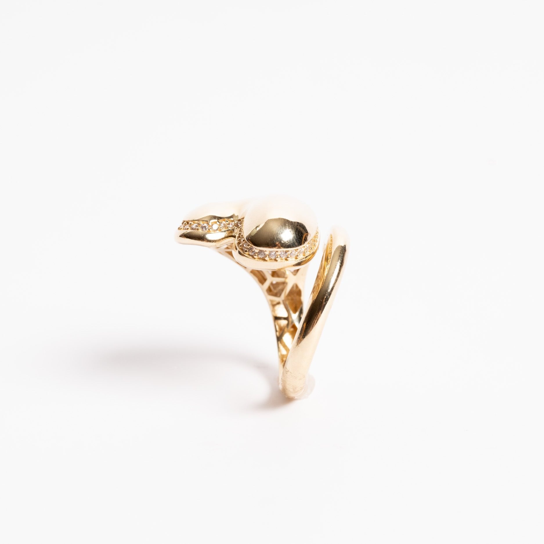 Puffed Heart Ring