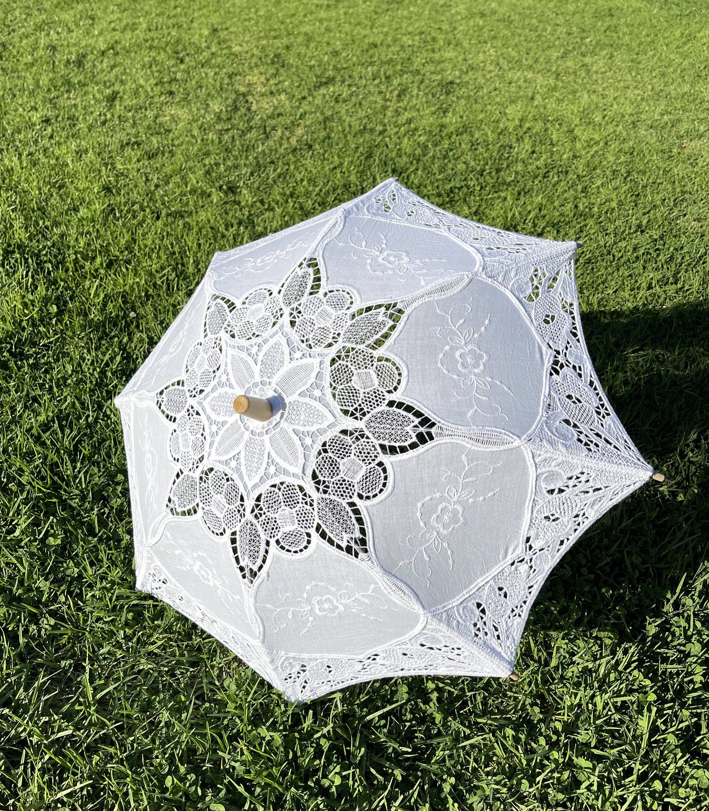 Child/Girl Size Half Lace Cotton Lace Parasol/Umbrella